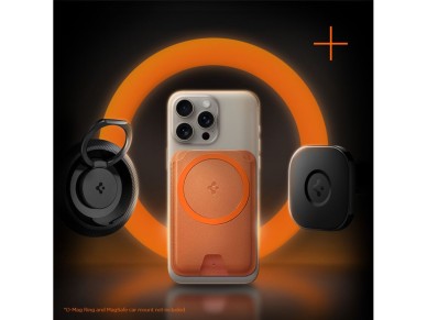 Carteira Magn�tica para Celular Spigen Valentinus MagFit+ MagSafe - Laranja