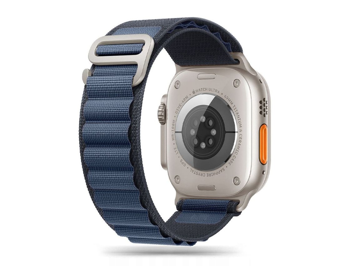 Tech-Protect Nylon Pro Strap for Apple Watch (44 / 45 / 46 / 49 mm) - Navy Blue
