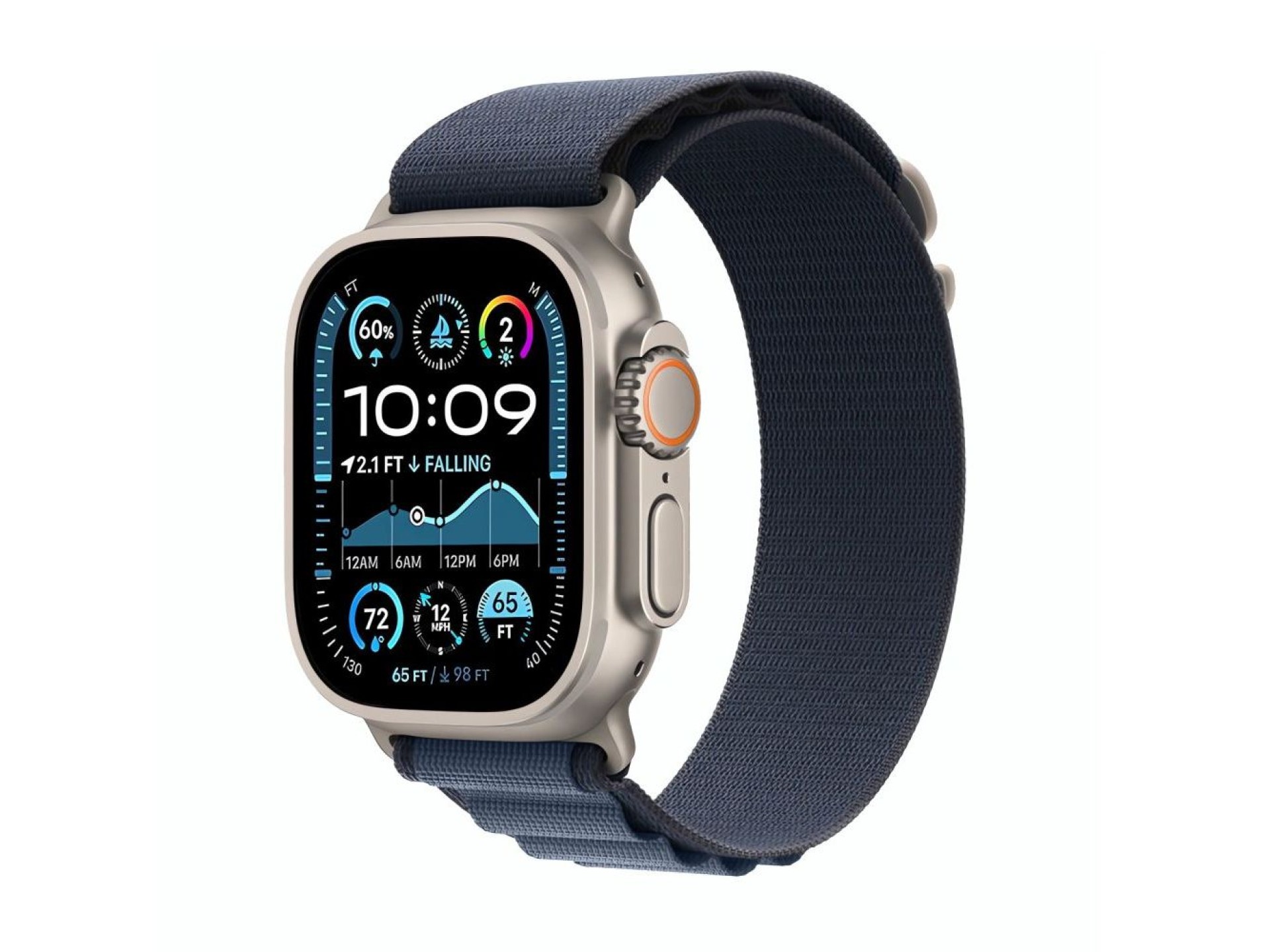 Tech-Protect Nylon Pro Strap for Apple Watch (44 / 45 / 46 / 49 mm) - Navy Blue