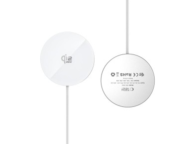 Tech-Protect A50 MagSafe 25W QI2.2 Wireless Charger - White Tech-Protect A50 MagSafe 25W QI2.2 Wireless Charger - White