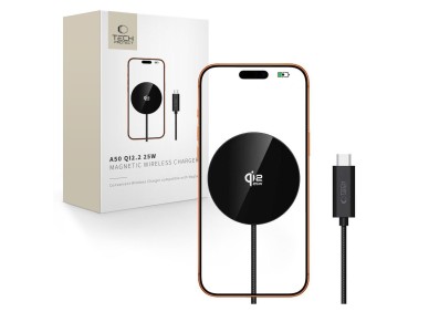 Tech-Protect A50 MagSafe 25W QI2.2 Wireless Charger - Black Tech-Protect A50 MagSafe 25W QI2.2 Wireless Charger - Black