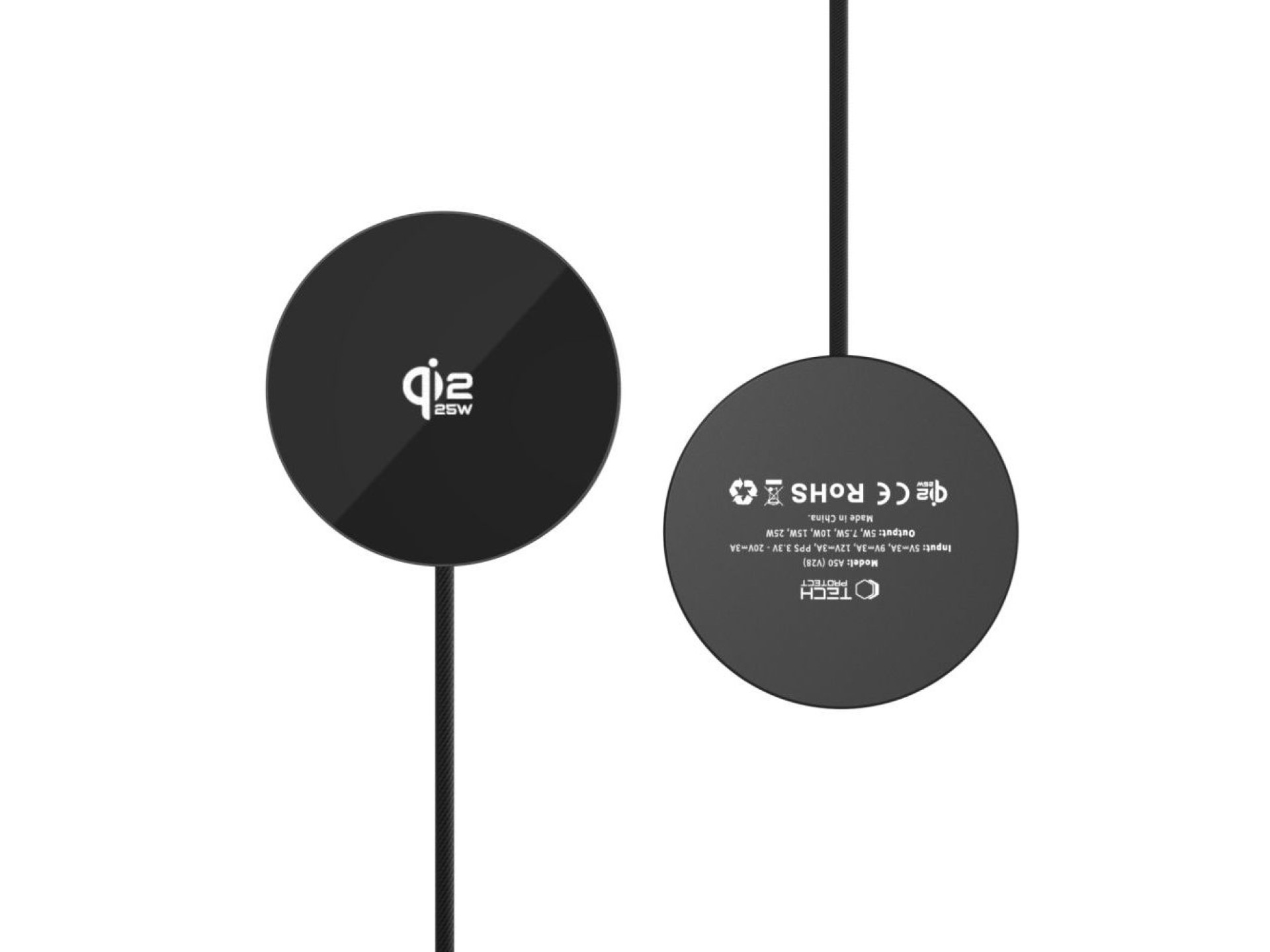 Tech-Protect A50 MagSafe 25W QI2.2 Wireless Charger - Black