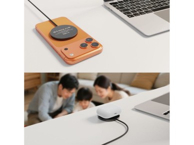 Tech-Protect A50 MagSafe 25W QI2.2 Wireless Charger - Black Tech-Protect A50 MagSafe 25W QI2.2 Wireless Charger - Black