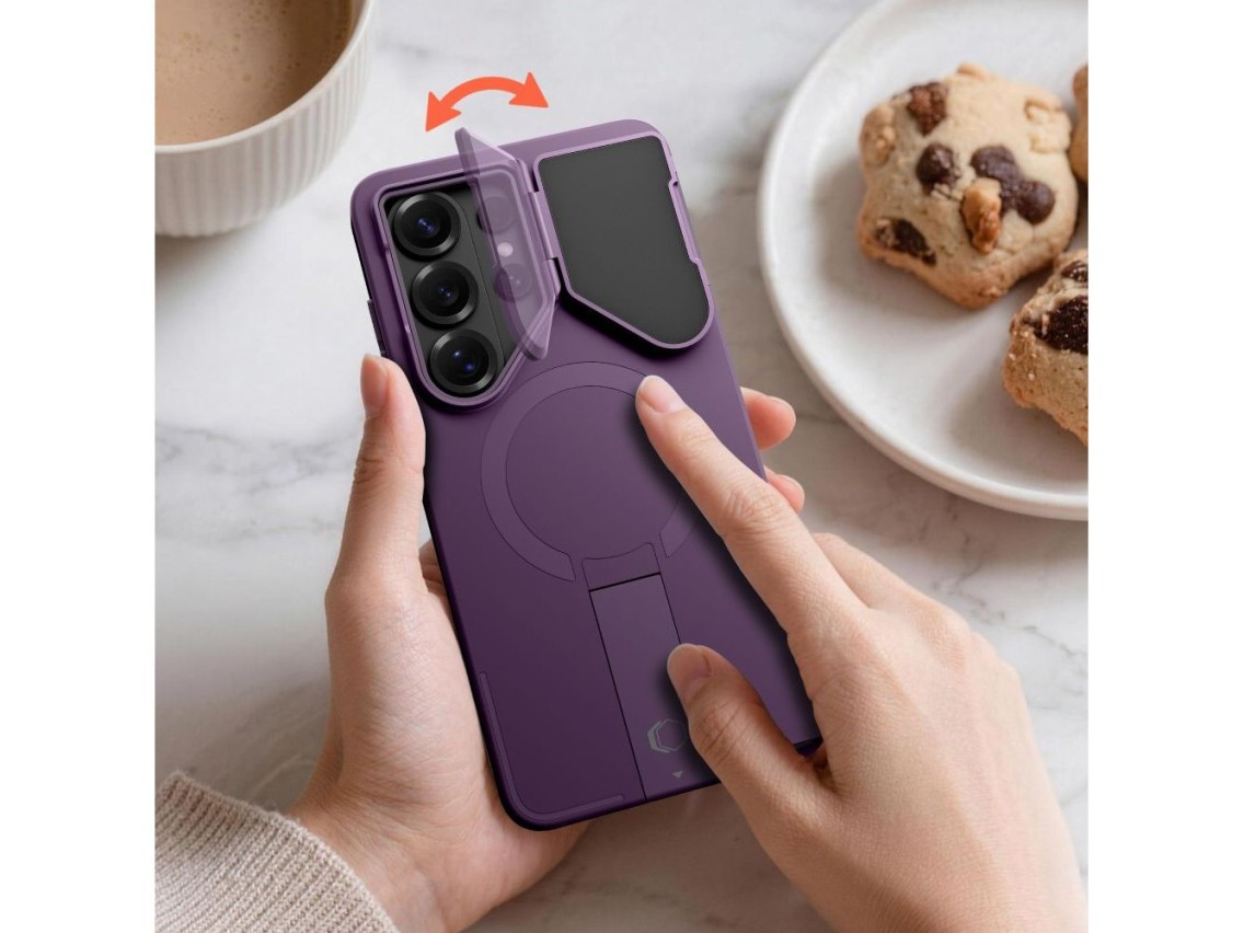 Capa Tech-Protect Kevlar Aura MagSafe para Samsung Galaxy S26 Ultra - Roxa
