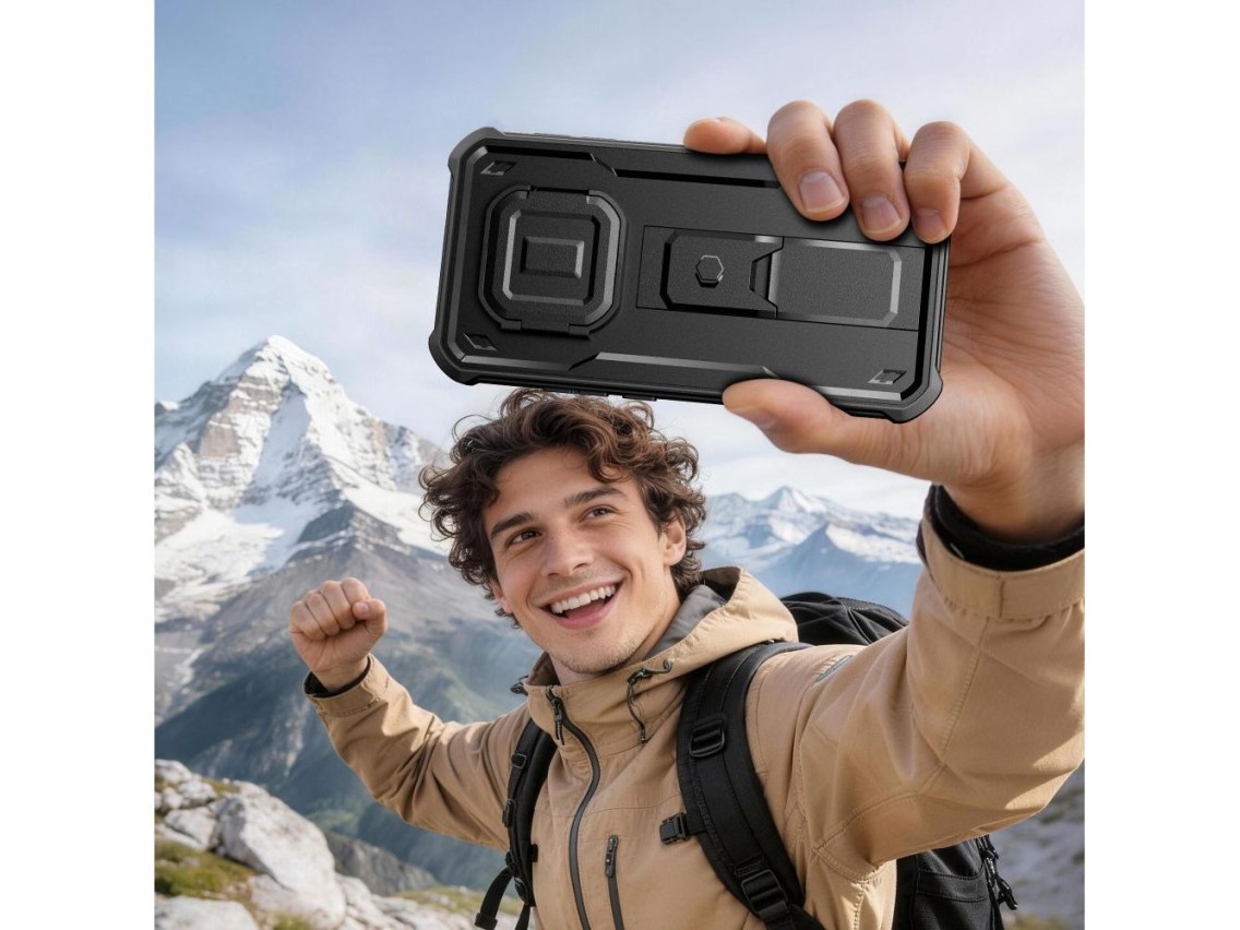 Conjunto de 2 capas Tech-Protect Kevlar Cam+ para Xiaomi Redmi Note 15 Pro 5G - preto