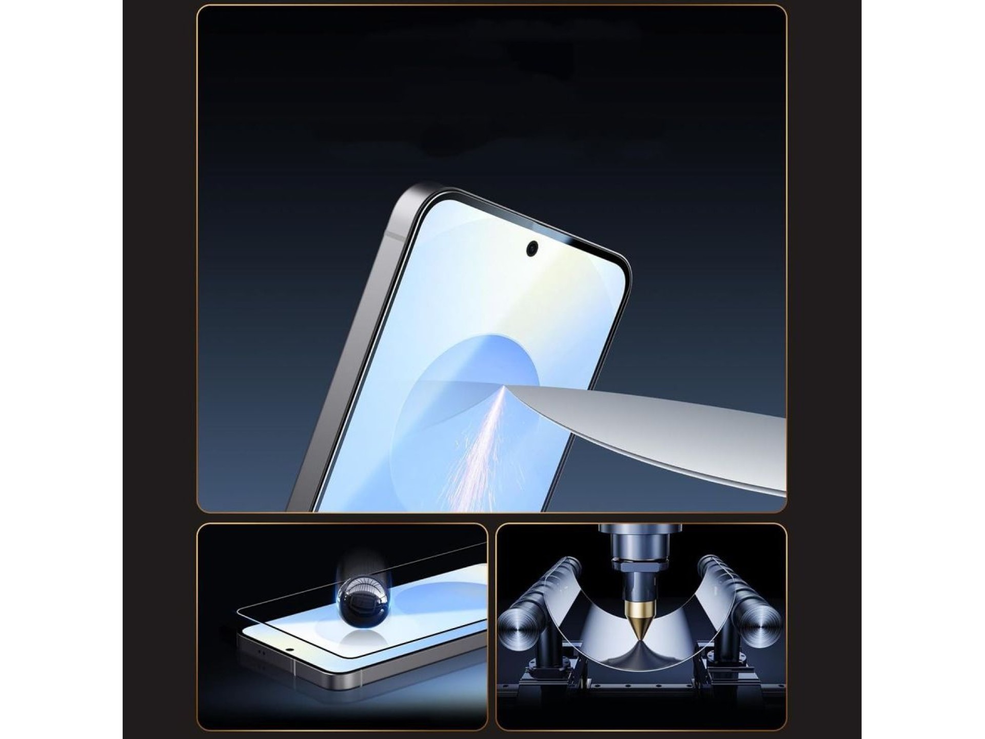 Tech-Protect Easy Set+ 3-Pack Tempered Glass for Samsung Galaxy S26 - Black