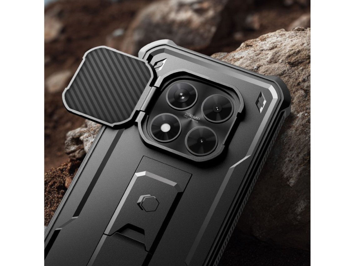 Conjunto de 2 capas Tech-Protect Kevlar Cam+ para Xiaomi Redmi Note 15 Pro 5G - preto