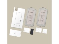 Tech-Protect Quick Set+ Pacote com 2 Películas de Vidro Temperado para Samsung Galaxy S26 - Preto Tech-Protect Quick Set+ Pacote com 2 Películas de Vidro Temperado para Samsung Galaxy S26 - Preto