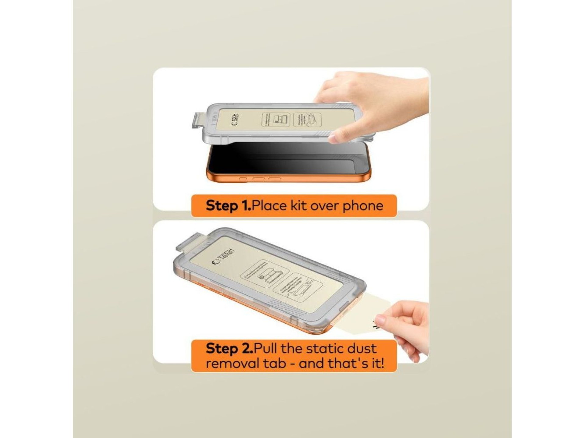 Tech-Protect Quick Set+ Pacote com 2 Películas de Vidro Temperado para Samsung Galaxy S26 - Preto