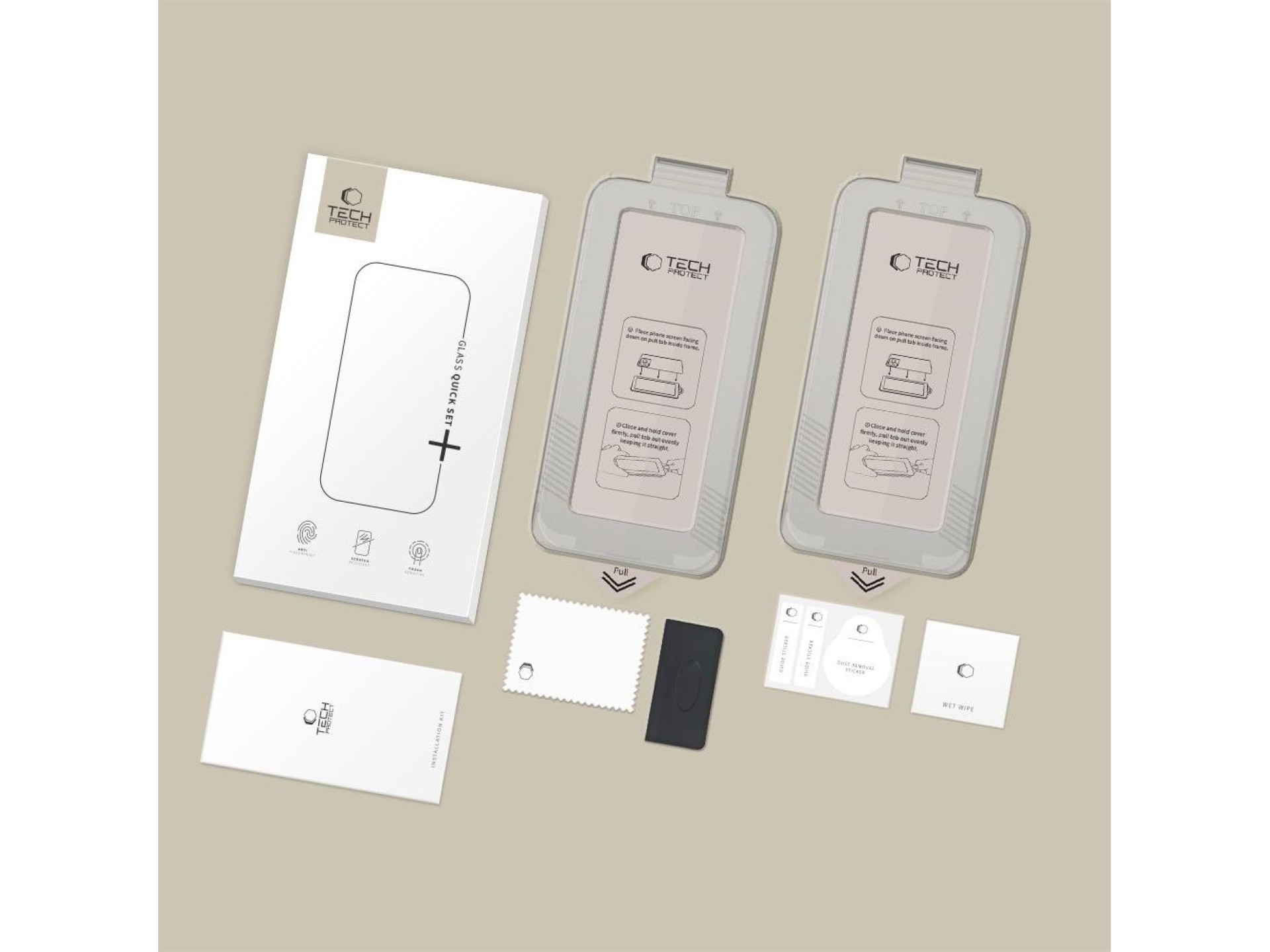 Tech-Protect Quick Set+ Pacote com 2 Películas de Vidro Temperado para Samsung Galaxy S26 Ultra - Pr