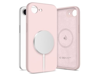 Tech-Protect Silicone MagSafe Case for iPhone 16e / 17e - Pink Tech-Protect Silicone MagSafe Case for iPhone 16e / 17e - Pink