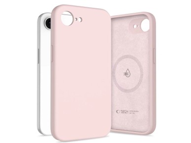 Tech-Protect Silicone MagSafe Case for iPhone 16e / 17e - Pink Tech-Protect Silicone MagSafe Case for iPhone 16e / 17e - Pink