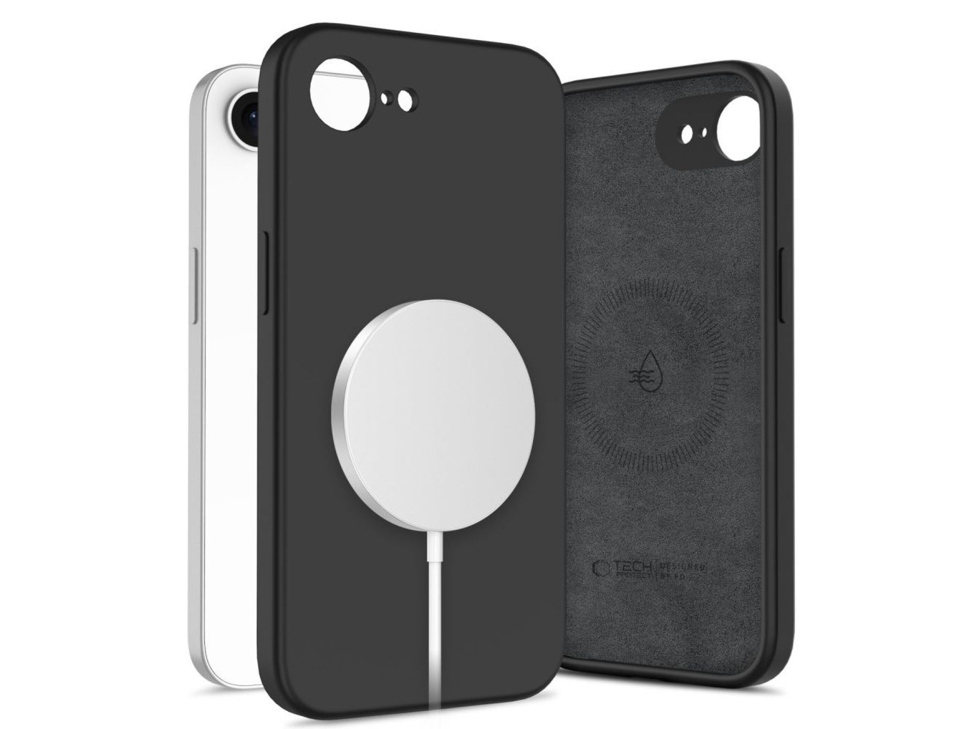 Tech-Protect Silicone MagSafe Case for iPhone 16e / 17e - Black