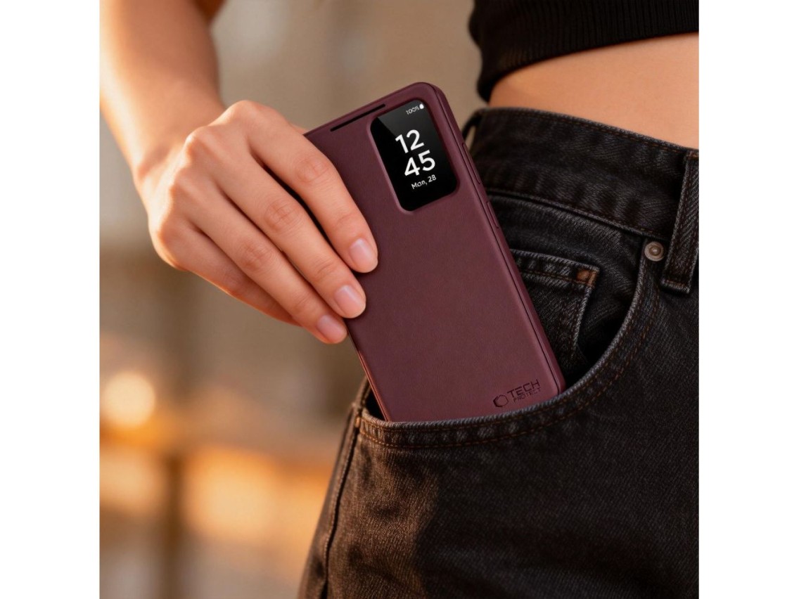 Tech-Protect Smart Wallet Case for Samsung Galaxy A57 5G - Burgundy