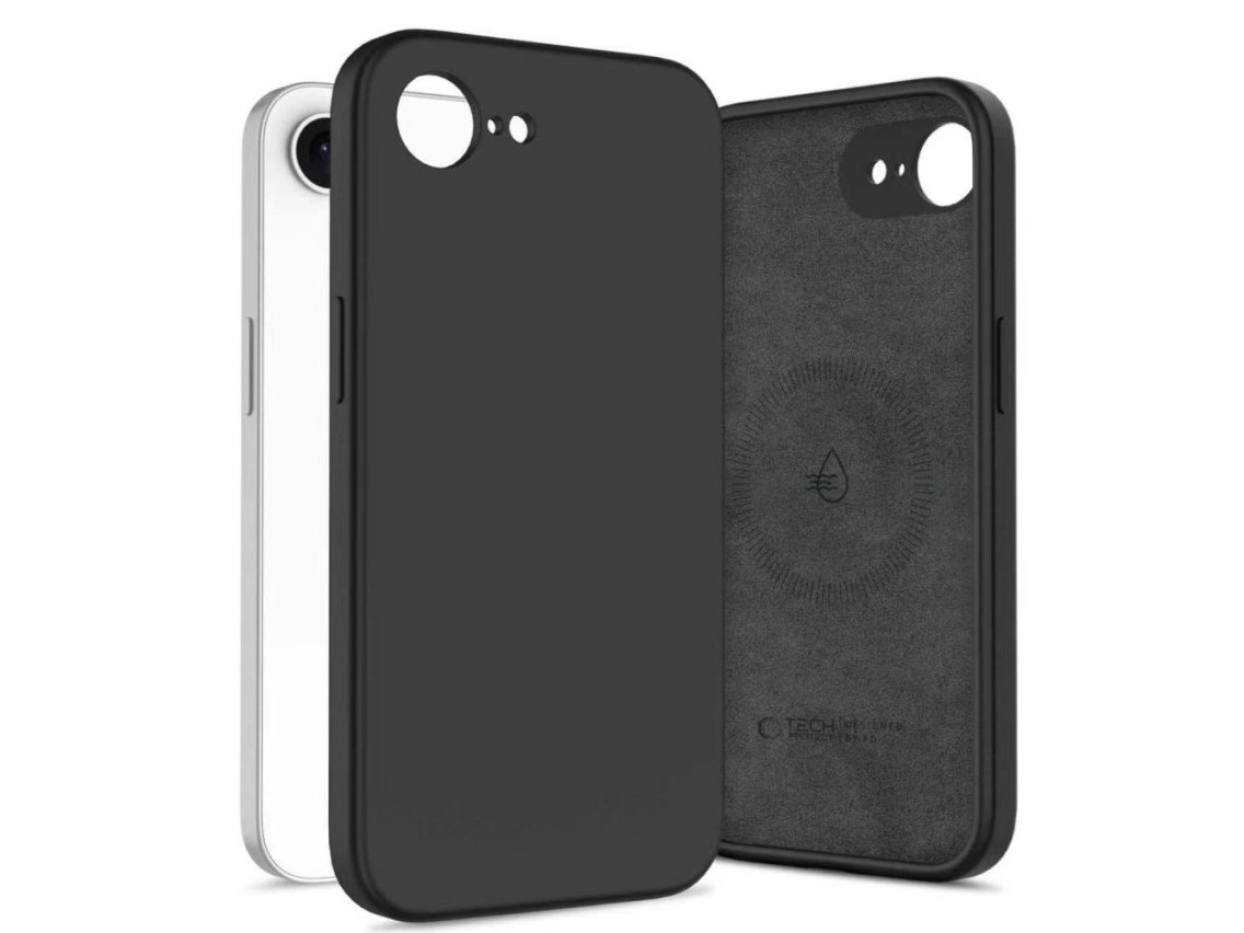 Tech-Protect Silicone MagSafe Case for iPhone 16e / 17e - Black