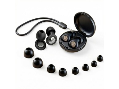 Tech-Protect QuietFit Silicone Earplugs with Acoustic Filter - Black Tech-Protect QuietFit Silicone Earplugs with Acoustic Filter - Black