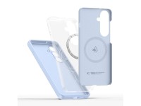 Capa de silicone Tech-Protect MagSafe para Samsung Galaxy S26 - Azul