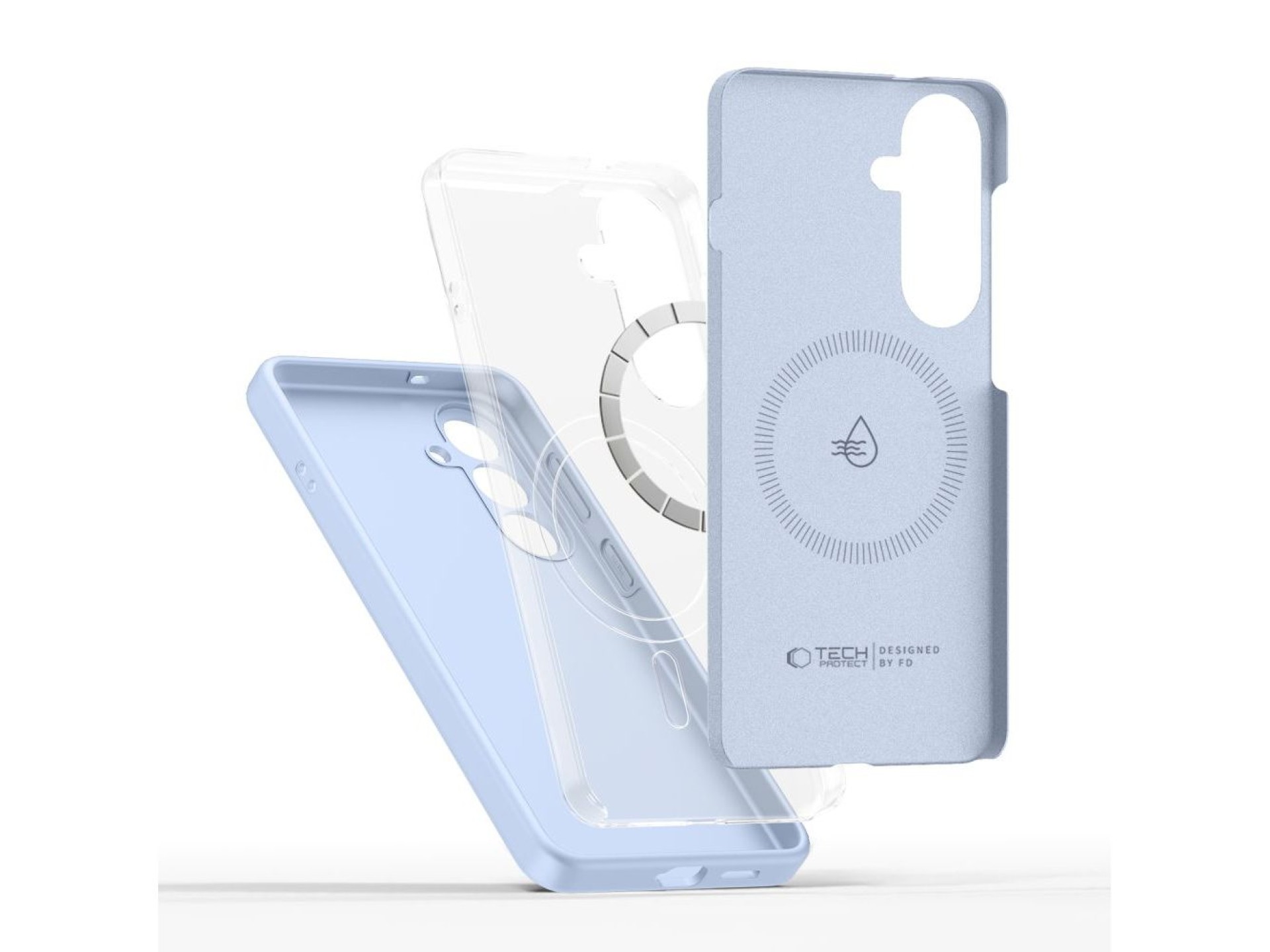 Capa de silicone Tech-Protect MagSafe para Samsung Galaxy S26 - Azul