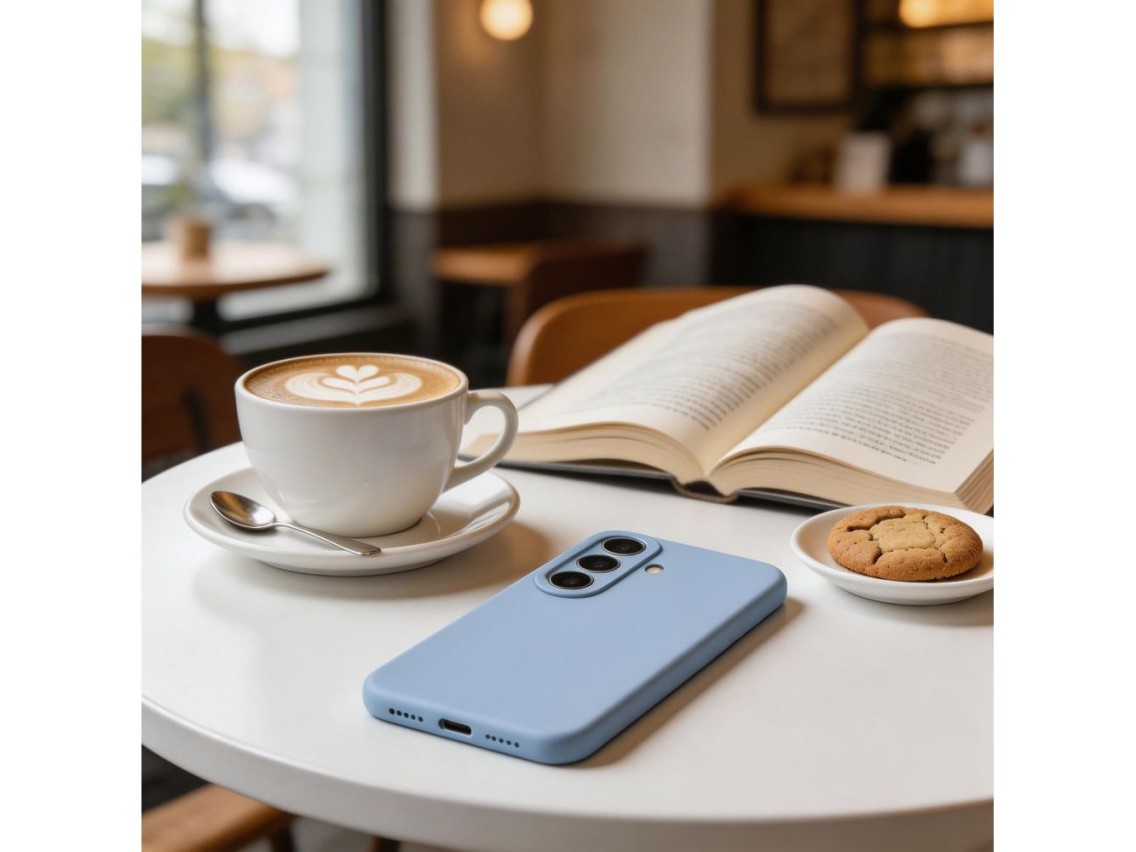 Capa de silicone Tech-Protect MagSafe para Samsung Galaxy S26 - Azul