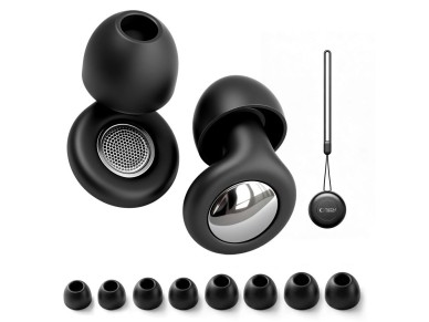 Tech-Protect QuietFit Silicone Earplugs with Acoustic Filter - Black Tech-Protect QuietFit Silicone Earplugs with Acoustic Filter - Black
