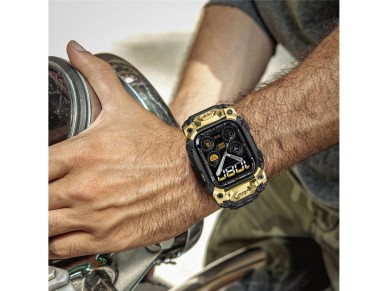 Capa Supcase Unicorn Beetle Ore para Apple Watch 10/11 (46 mm) - Preto e Dourado Capa Supcase Unicorn Beetle Ore para Apple Watch 10/11 (46 mm) - Preto e Dourado