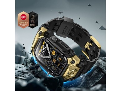 Capa Supcase Unicorn Beetle Ore para Apple Watch 10/11 (46 mm) - Preto e Dourado Capa Supcase Unicorn Beetle Ore para Apple Watch 10/11 (46 mm) - Preto e Dourado