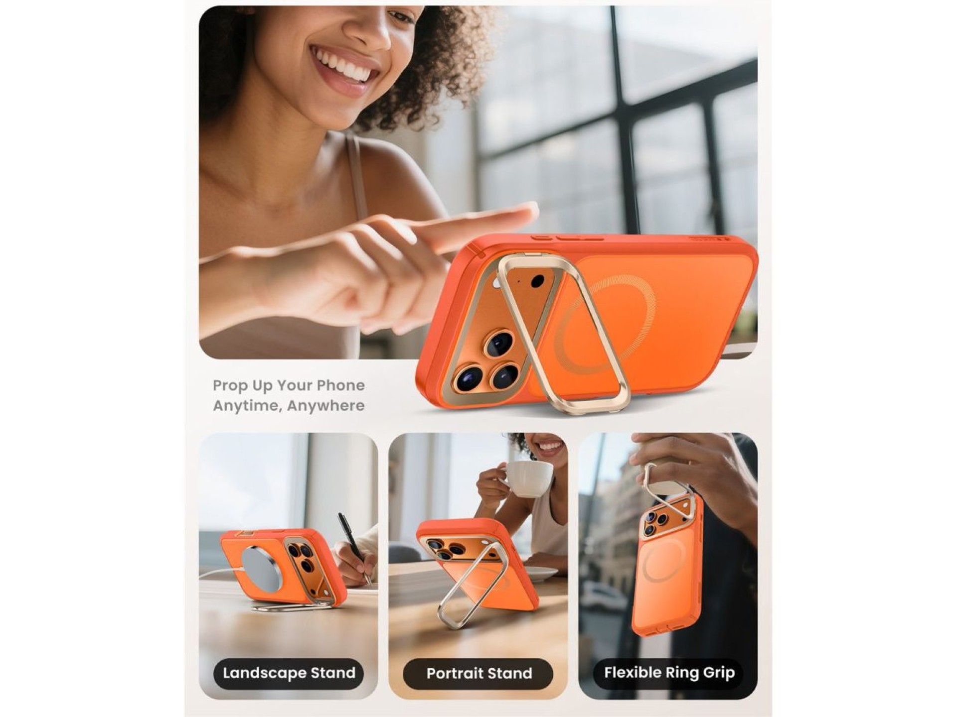 Supcase IBLSN Ares Flip MagSafe Case for iPhone 17 Pro Max - Orange