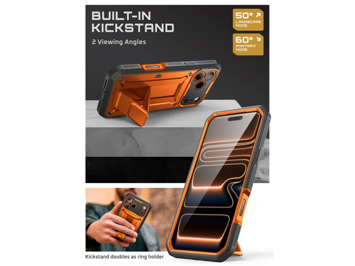 Funda Supcase Unicorn Beetle Pro para iPhone 17 Pro Max - Naranja