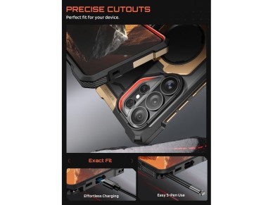 Capa Supcase UB Grip Mag MagSafe para Samsung Galaxy S26 Ultra - Preto e Marrom