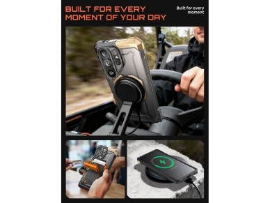Capa Supcase UB Grip Mag MagSafe para Samsung Galaxy S26 Ultra - Preto e Marrom