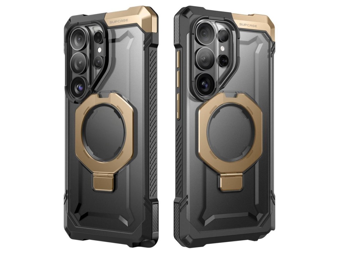 Supcase UB Grip Mag MagSafe Case for Samsung Galaxy S26 Ultra - Black and Brown