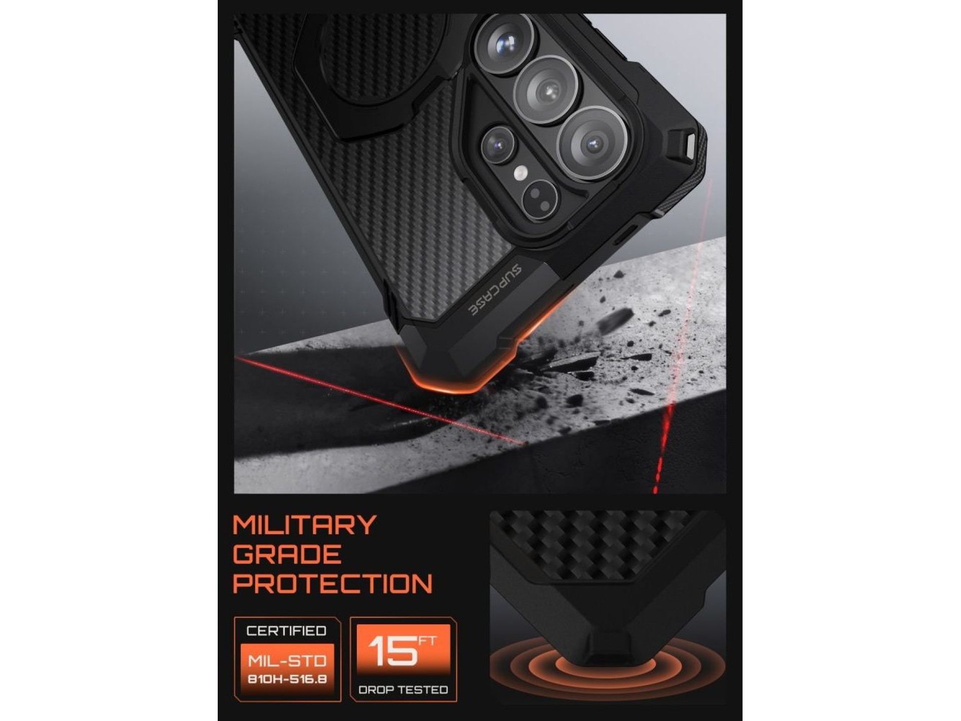 Funda Supcase UB Grip Mag MagSafe para Samsung Galaxy S26 Ultra - Negra