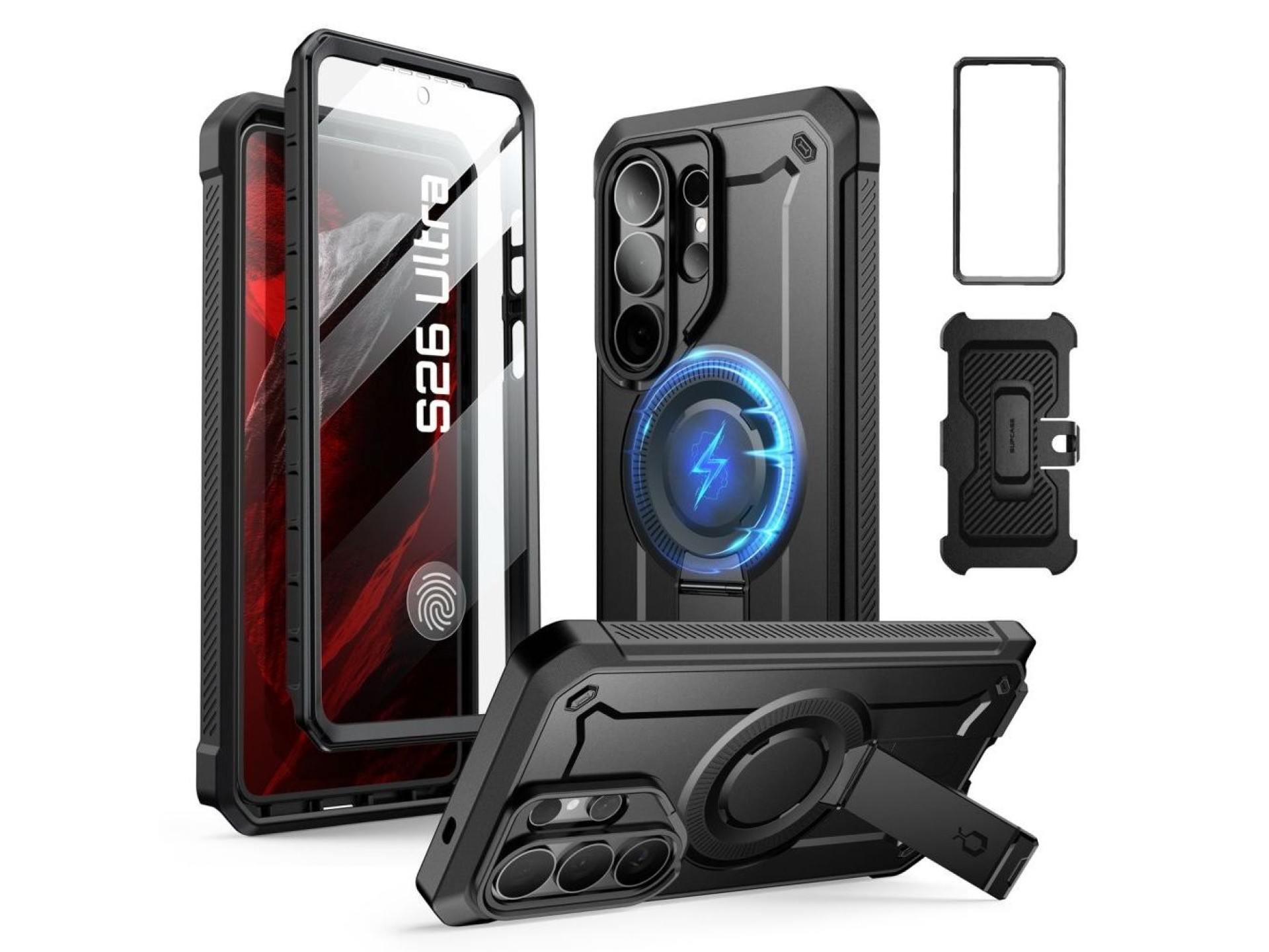 Funda Supcase Unicorn Beetle Pro Mag MagSafe de 2 piezas para Samsung Galaxy S26 Ultra - Negra