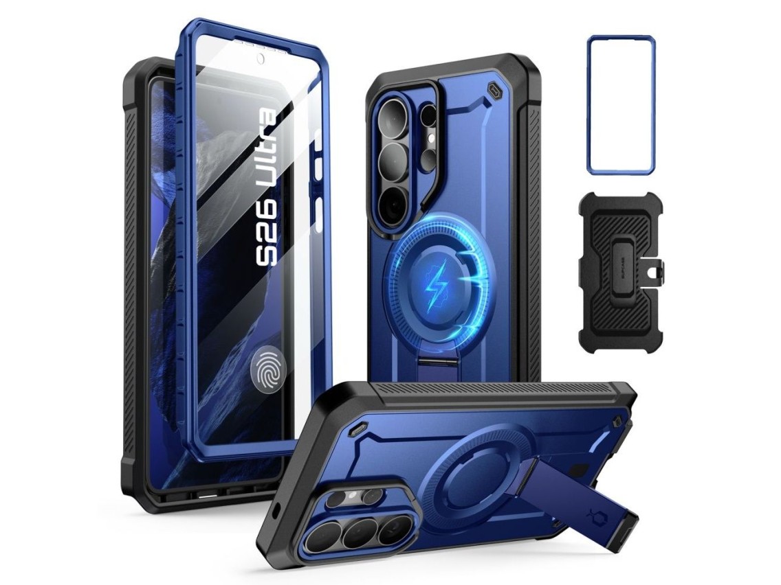 Supcase Unicorn Beetle Pro Mag MagSafe 2-set Case for Samsung Galaxy S26 Ultra - Black and Navy Blue