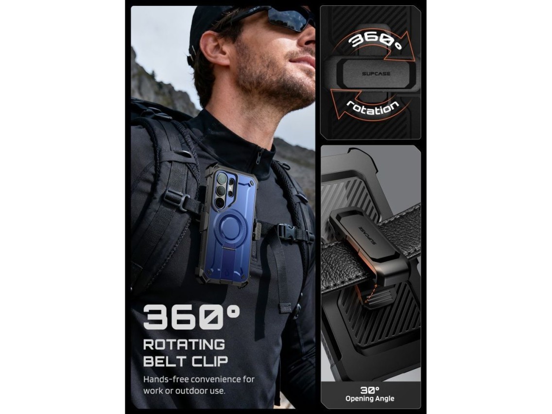 Supcase Unicorn Beetle Pro Mag MagSafe 2-set Case for Samsung Galaxy S26 Ultra - Black and Navy Blue