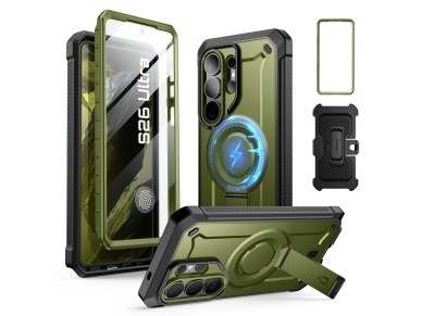 Conjunto de 2 capas Supcase Unicorn Beetle Pro Mag MagSafe para Samsung Galaxy S26 Ultra - Verde e P