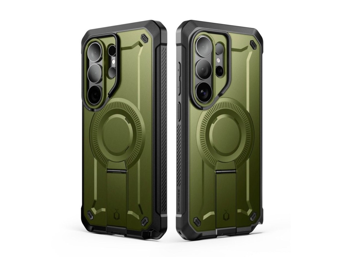 Funda Supcase Unicorn Beetle Pro Mag MagSafe de 2 piezas para Samsung Galaxy S26 Ultra - Verde y neg