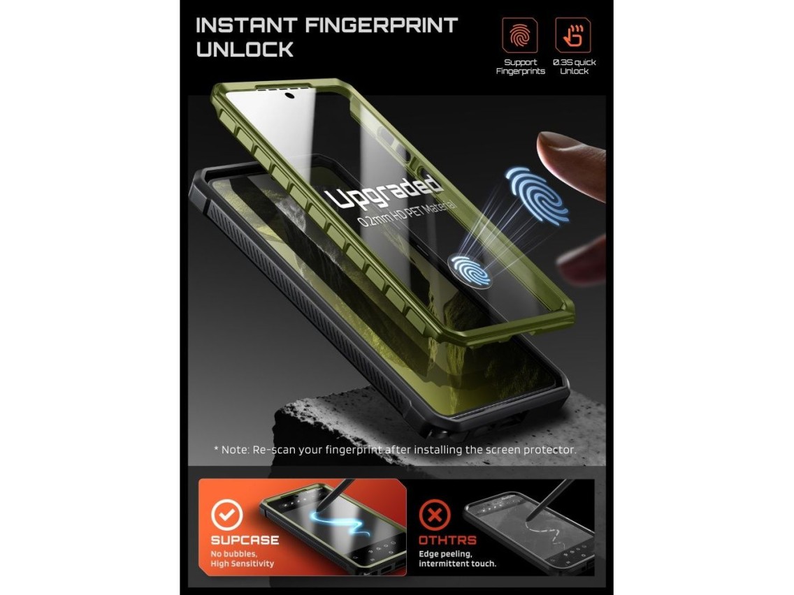 Funda Supcase Unicorn Beetle Pro Mag MagSafe de 2 piezas para Samsung Galaxy S26 Ultra - Verde y neg