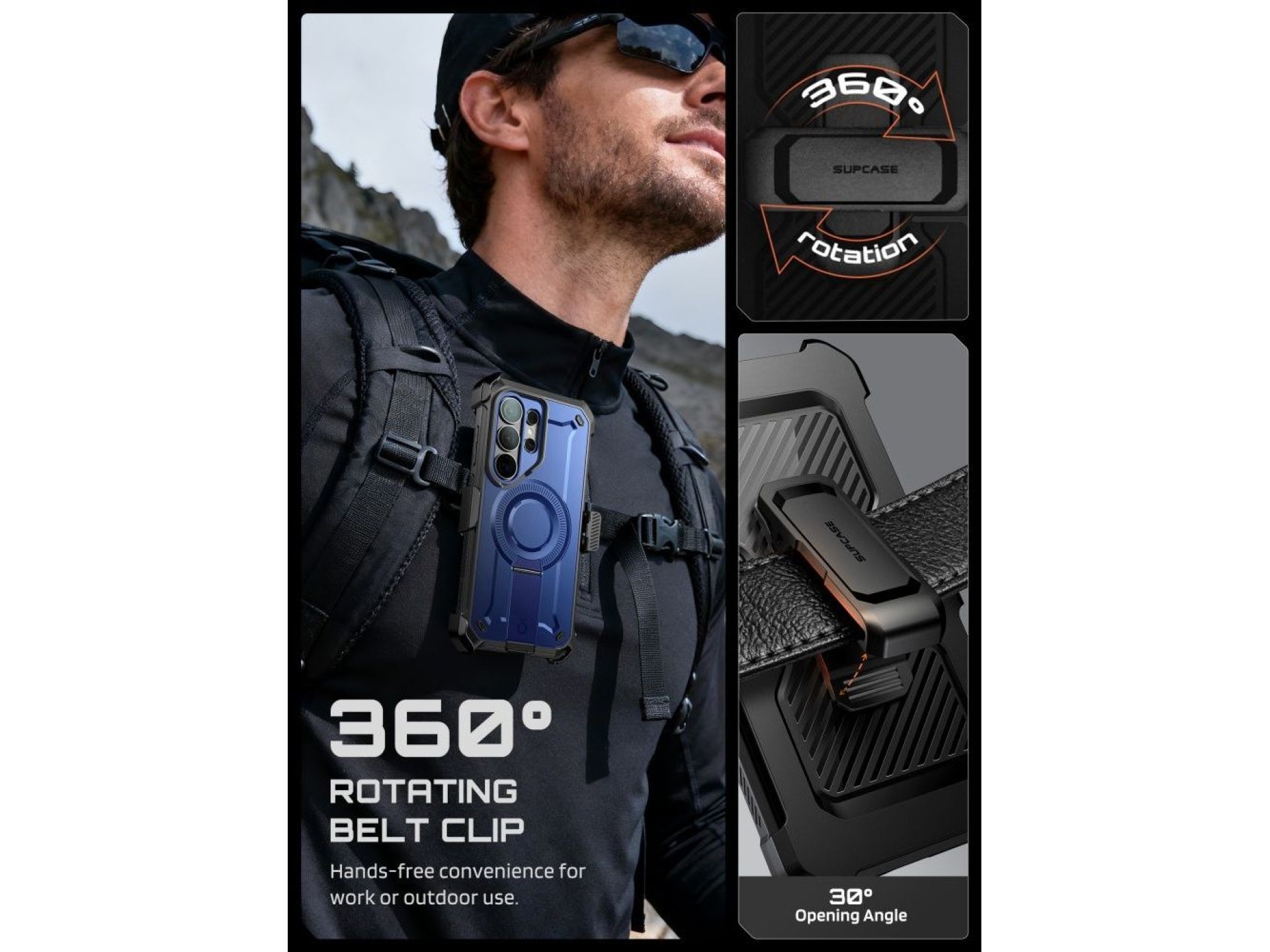 Supcase Unicorn Beetle Pro Mag MagSafe 2-set Case for Samsung Galaxy S26 Ultra - Black and Navy Blue