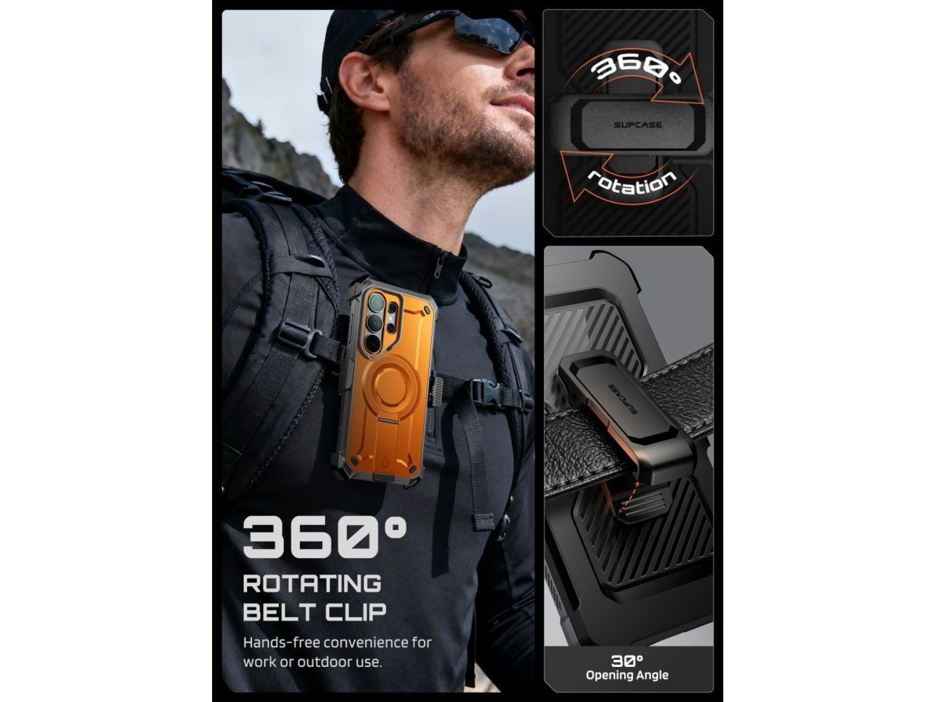 Conjunto de 2 capas Supcase Unicorn Beetle Pro Mag MagSafe para Samsung Galaxy S26 Ultra - Preto e L
