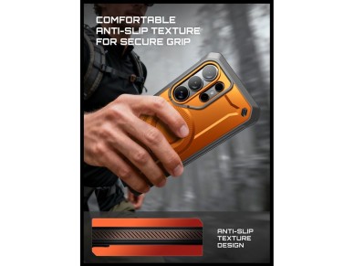 Supcase Unicorn Beetle Pro Mag MagSafe 2-set Case for Samsung Galaxy S26 Ultra - Black and Orange Supcase Unicorn Beetle Pro Mag MagSafe 2-set Case for Samsung Galaxy S26 Ultra - Black and Orange