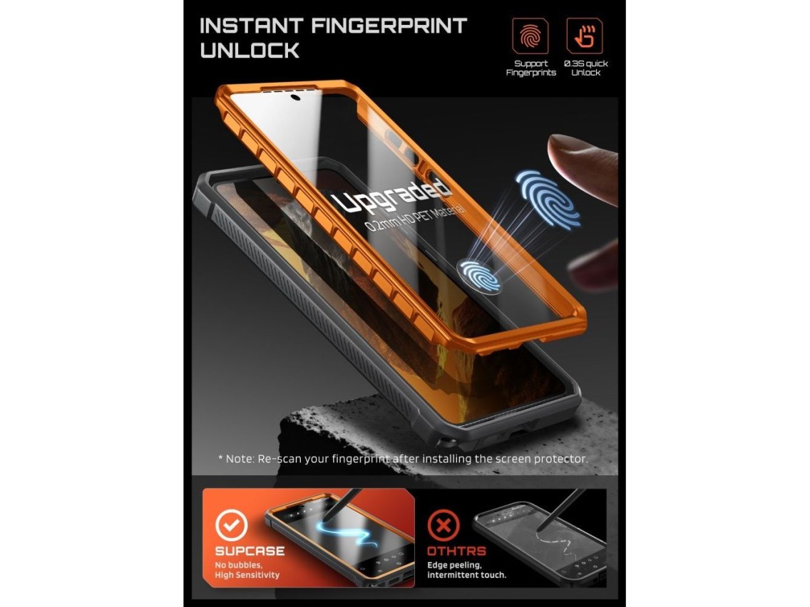 Conjunto de 2 capas Supcase Unicorn Beetle Pro Mag MagSafe para Samsung Galaxy S26 Ultra - Preto e L