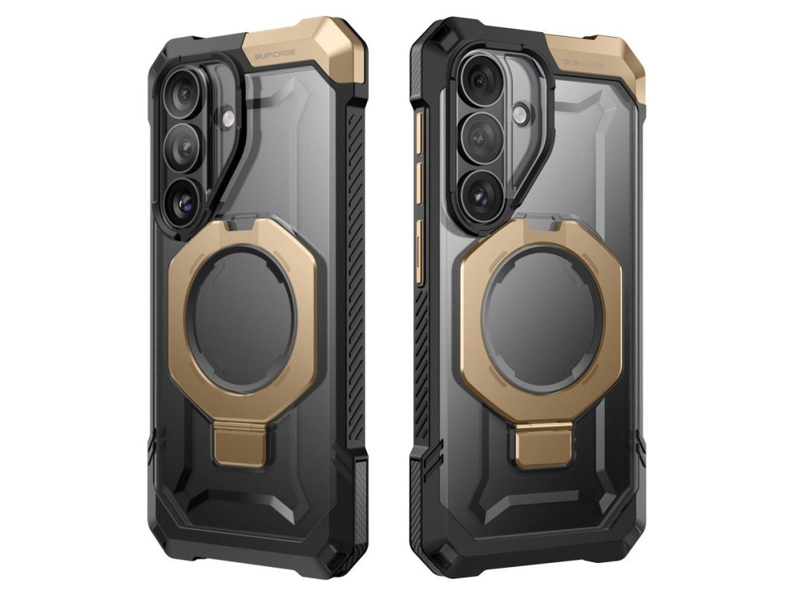 Funda Supcase UB Grip Mag MagSafe para Samsung Galaxy S26 - Negro y marrón