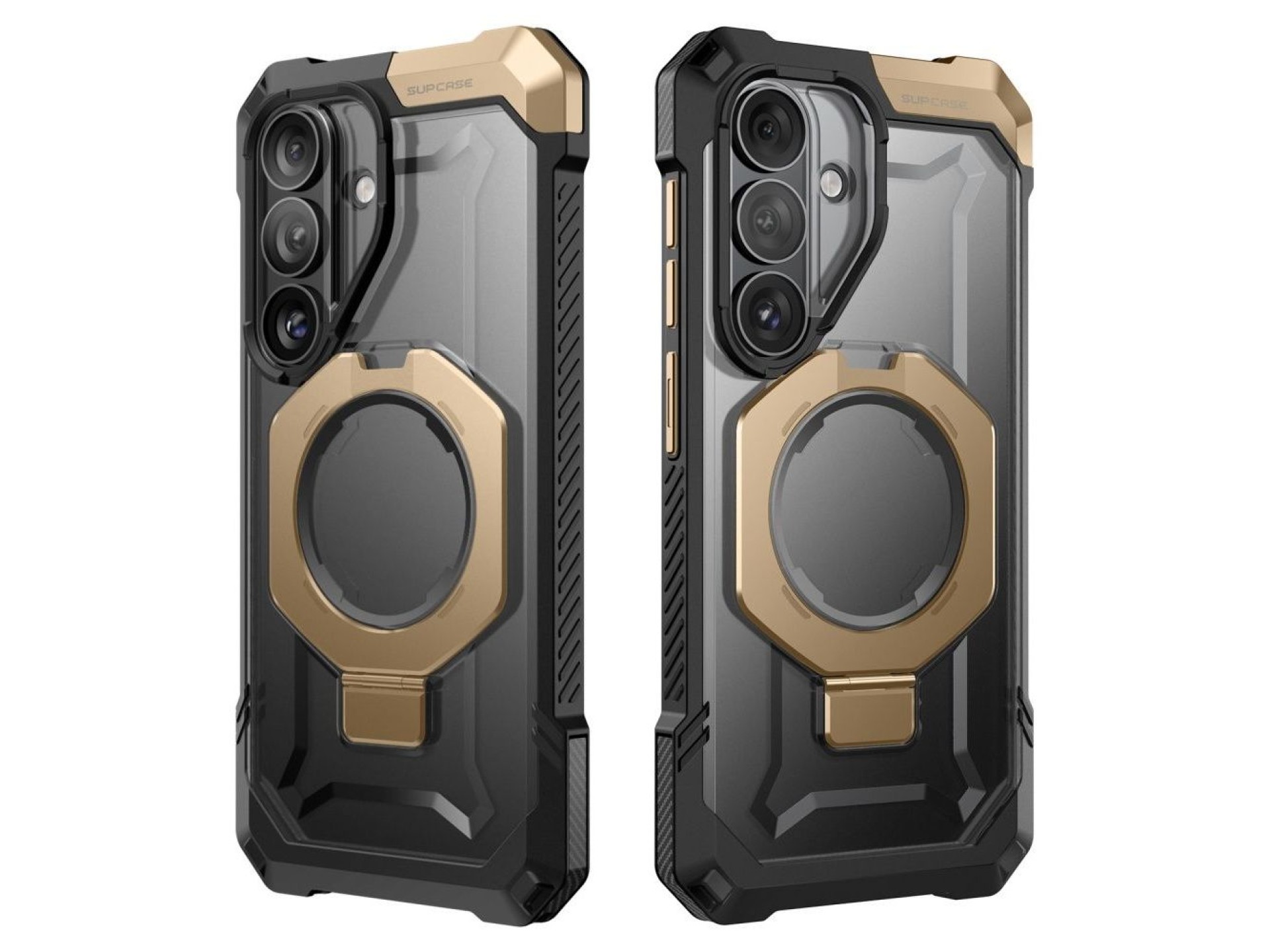 Funda Supcase UB Grip Mag MagSafe para Samsung Galaxy S26 - Negro y marrón