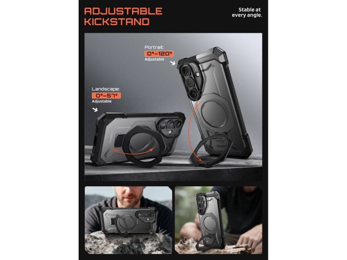 Funda Supcase UB Grip Mag MagSafe para Samsung Galaxy S26 - Negra