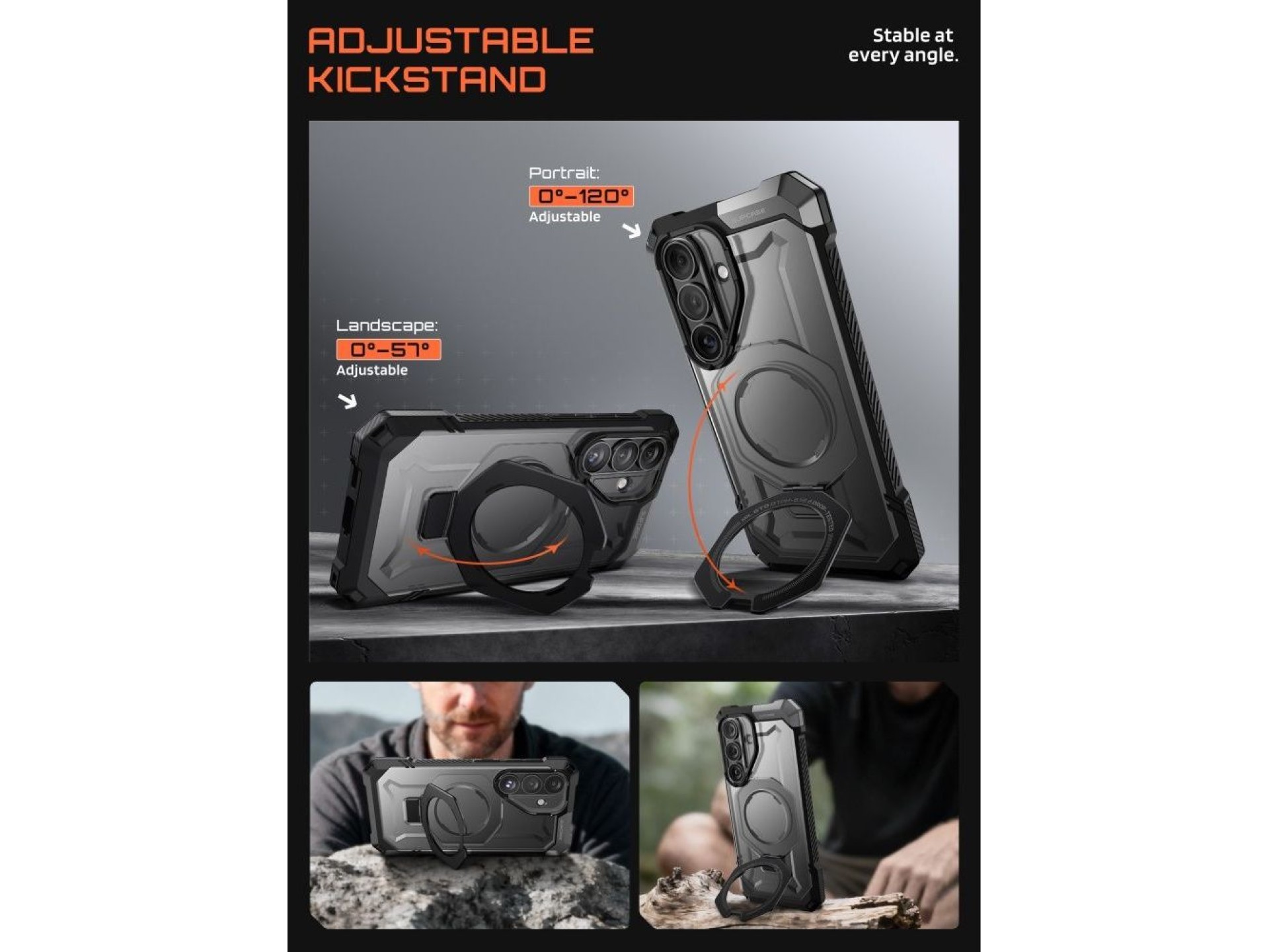 Funda Supcase UB Grip Mag MagSafe para Samsung Galaxy S26 - Negra