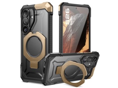 Supcase UB Grip Mag MagSafe Case for Samsung Galaxy S26 - Black and Brown Supcase UB Grip Mag MagSafe Case for Samsung Galaxy S26 - Black and Brown