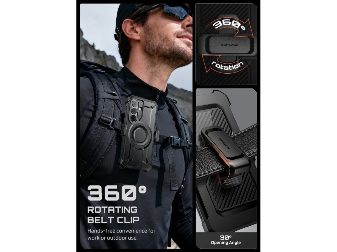 Conjunto de 2 capas Supcase Unicorn Beetle Pro Mag MagSafe para Samsung Galaxy S26 - Preto