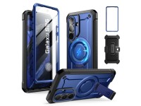 Conjunto de 2 capas Supcase Unicorn Beetle Pro Mag MagSafe para Samsung Galaxy S26 - Azul Marinho e Conjunto de 2 capas Supcase Unicorn Beetle Pro Mag MagSafe para Samsung Galaxy S26 - Azul Marinho e