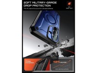 Conjunto de 2 capas Supcase Unicorn Beetle Pro Mag MagSafe para Samsung Galaxy S26 - Azul Marinho e Conjunto de 2 capas Supcase Unicorn Beetle Pro Mag MagSafe para Samsung Galaxy S26 - Azul Marinho e